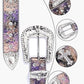 Multicolor Rhinestone Cross Western Belt - Bling Buckle
