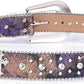Multicolor Rhinestone Cross Western Belt - Bling Buckle