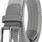 Braided Stretch Golf Belt with No-Hole Design for Men