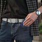 Braided Stretch Golf Belt with No-Hole Design for Men