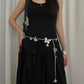Butterfly Charm Concho Chain Belt - Delicate Gold Style