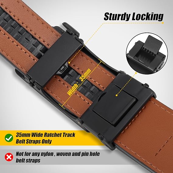 Carbon Fiber Textured Ratchet Belt Buckle