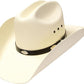 Straw Cattleman Cowboy Hat - Silver Concho Detail
