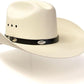 Straw Cattleman Cowboy Hat - Silver Concho Detail