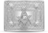 Celtic Knotwork Fraternal Kilt Belt Buckle Chrome Finish