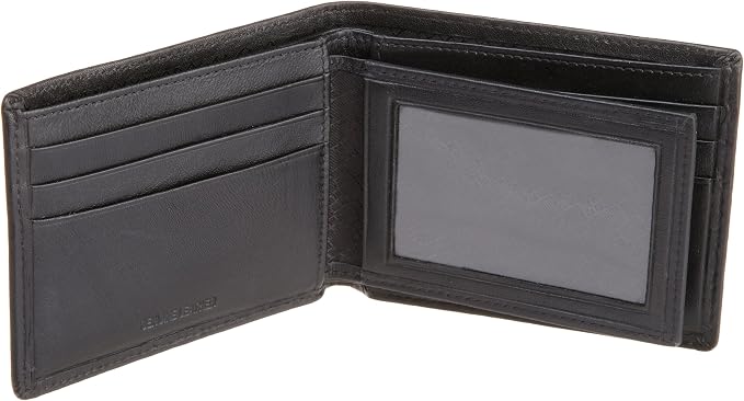 Classic Leather Bifold Wallet with Pull-Out ID Holder