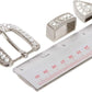 Classic Rhinestone Buckle Set - Buckle, Keeper & Tip