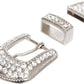 Classic Rhinestone Buckle Set - Buckle, Keeper & Tip
