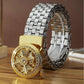 Classic Stainless Steel Ratchet Belt - Adjustable Dress Belt