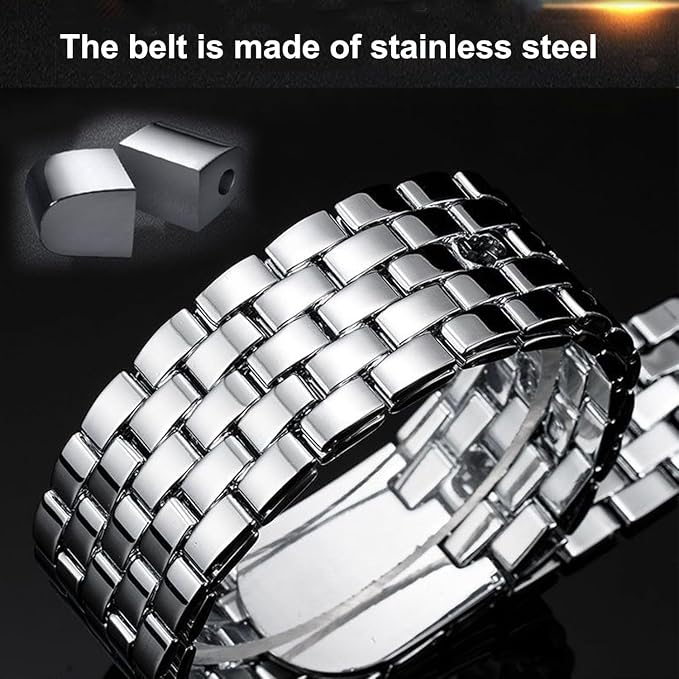 Classic Stainless Steel Ratchet Belt - Adjustable Dress Belt