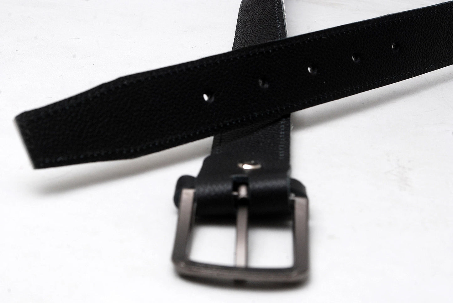 Cowhide Hair-On Leather Belt - Classic Trouser Style