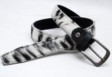 Cowhide Hair-On Leather Belt for Men & Women - Real Leather