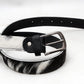 Cowhide Hair-On Leather Belt - Classic Trouser Style