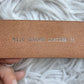 Leopard Print Hair-On Hide Belt - Round Brass Buckle