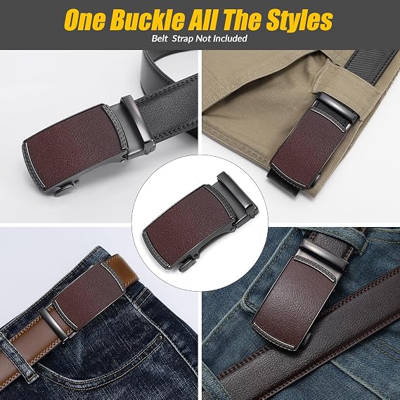Coffee Tone Ratchet Belt Buckle Replacement 40mm