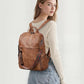 Convertible Leather Backpack Purse for Women - 13" Laptop