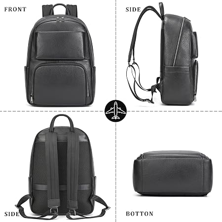 Convertible Leather Commuter Backpack – 15.6