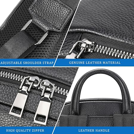 Convertible Leather Commuter Backpack – 15.6