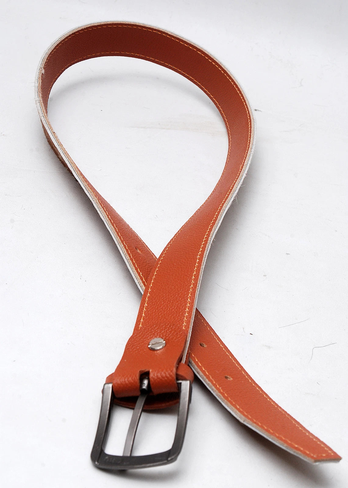 Cowhide Hair-On Leather Belt - Trouser Fit, Extra Sizes