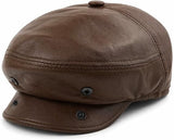 Vintage Leather Ivy Cap - Handmade Gatsby Style
