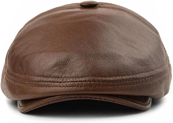 Vintage Leather Ivy Cap - Handmade Gatsby Style