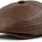 Vintage Leather Ivy Cap - Handmade Gatsby Style