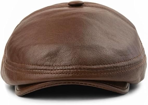 Vintage Leather Ivy Cap - Handmade Gatsby Style