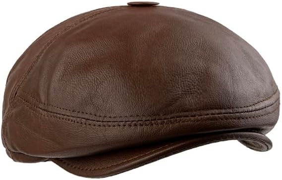 Vintage Leather Ivy Cap - Handmade Gatsby Style