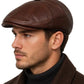 Vintage Leather Ivy Cap - Handmade Gatsby Style