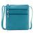 Women's Red Genuine Cowhide Leather Crossbody Bag with 60 in Strap