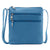 Women's Red Genuine Cowhide Leather Crossbody Bag with 60 in Strap