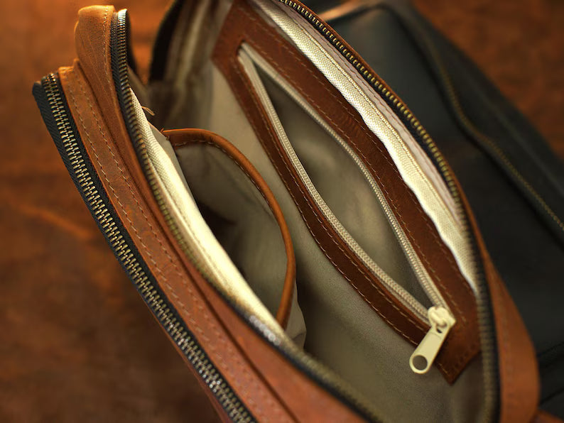 Personalized Leather Crossbody Bag – Custom Name