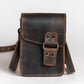 Men's Small Phone Crossbody Messenger Bag - Full Grain