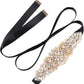 Crystal Pearl Wedding Gown Belt - Handmade Bridal Sash