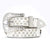 Diamond Heart Rhinestone Belt - White Strap, Clear Heart Buckle, Western Glam