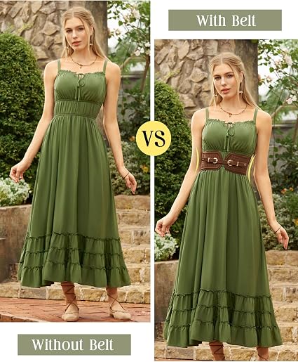 Double Gold Buckle Corset Belt - Braided Waspie Belt