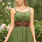 Double Gold Buckle Corset Belt - Braided Waspie Belt