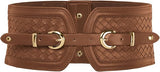 Double Gold Buckle Corset Belt - Braided Waspie Belt