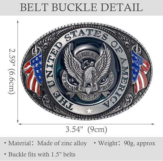 Bald Eagle Vintage Western Belt Buckle - Heirloom Style