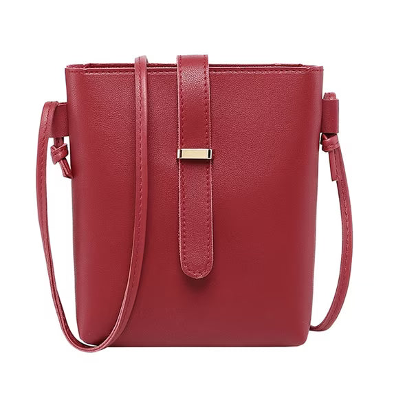 Lightweight Mini Crossbody Shoulder Bag for Women in PU Leather