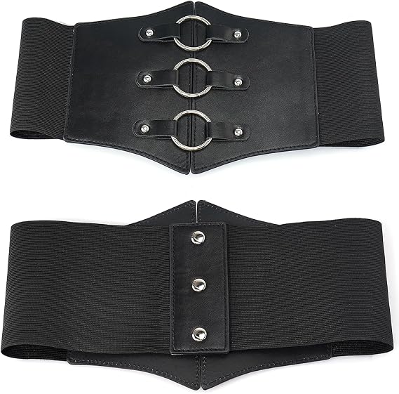 Women's Heart-Ring Metal O-Ring Corset Waistband