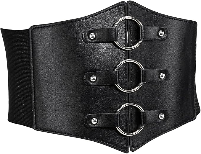Women's Heart-Ring Metal O-Ring Corset Waistband