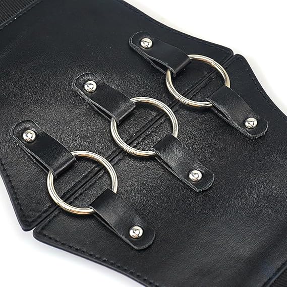 Women's Heart-Ring Metal O-Ring Corset Waistband
