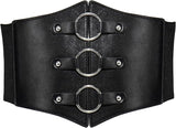 Women's Heart-Ring Metal O-Ring Corset Waistband