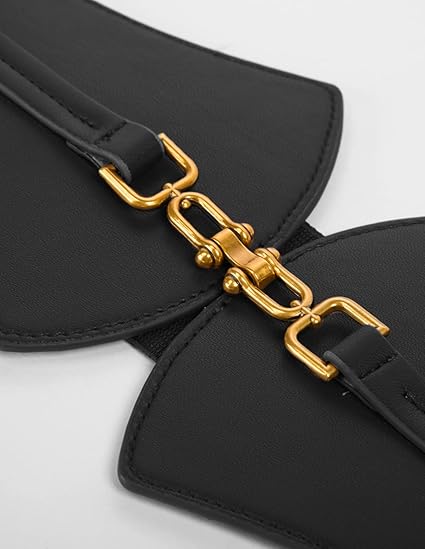 Elastic Vintage Cinch Belt - Retro Stretch Waist Belt