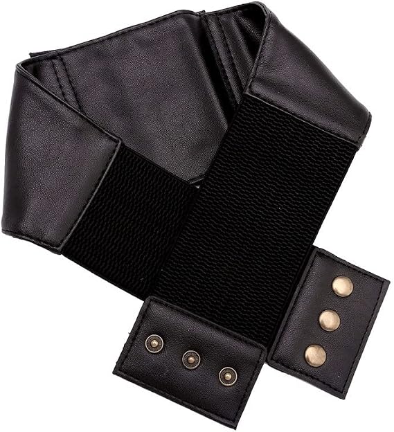 Elastic Wide Band Corset Cincher Belt - Snap Closure