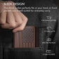 Embossed American Flag Trifold Leather Wallet with RFID Blocking