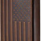 Embossed American Flag Trifold Leather Wallet with RFID Blocking