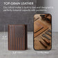 Embossed American Flag Trifold Leather Wallet with RFID Blocking