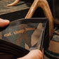 Embossed Deer Double-ID Bifold Leather Wallet